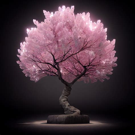 cherry blossom crystal tree